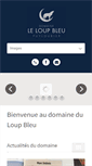Mobile Screenshot of le-loup-bleu.com